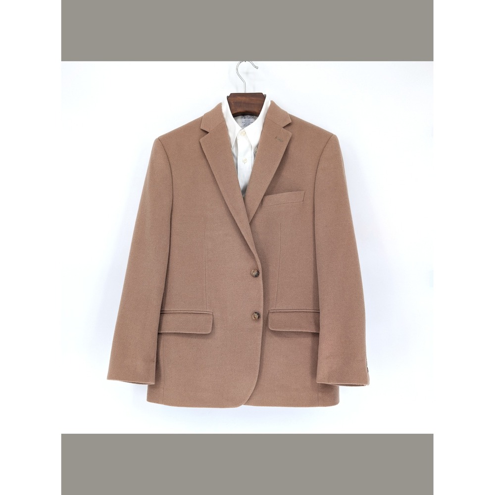 Lauren Ralph Lauren 43R Camel Wool Silk Cashmere Blazer Sport Coat